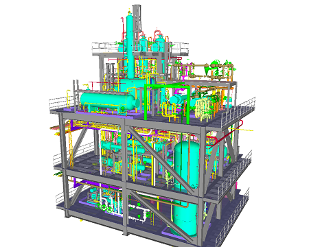 Cadworx 3D model of P-01 Module