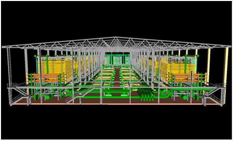 3-D Cadworx model of plant